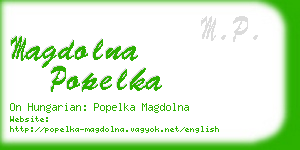 magdolna popelka business card